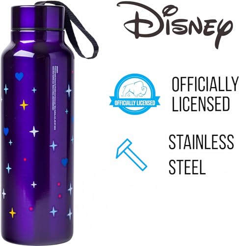 Silver Buffalo Disney Lilo and Stitch, Stainless Steel Water Bottle, 27oz | Get Weird, Includes Strap, 0.8 Liters - color: Lilo and Stitch Get Weird, size: 27 Ounces