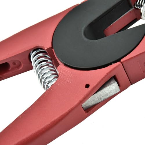 Aluminum Alloy Ear Tag Applicator Plier – Ergonomic Livestock Tagger for Pigs, Sheep, Goats with Non-Slip Grip and Quick-Release Needle