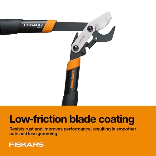 Fiskars 18” PowerGear2 Garden Bypass Loppers, 1.5" Capacity Tree Trimmer | Compact Branch Cutter, Multiplies Power for Easier Pruning, Heavy-Duty & Sharp Steel Blade with Low-Friction Coating - style: 18 in