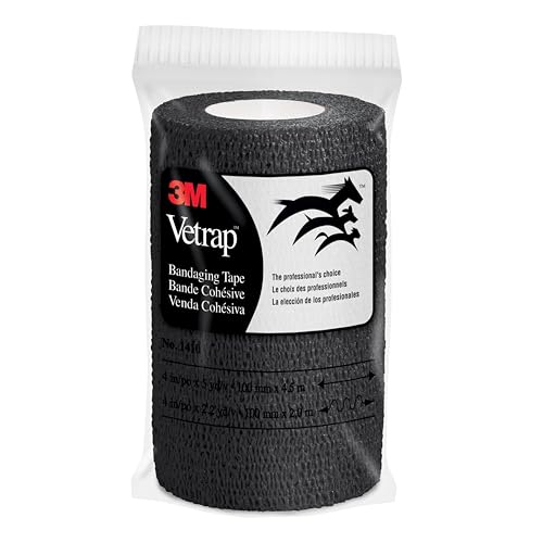 3M Vetrap - Individual Roll Black (Pack of 6)