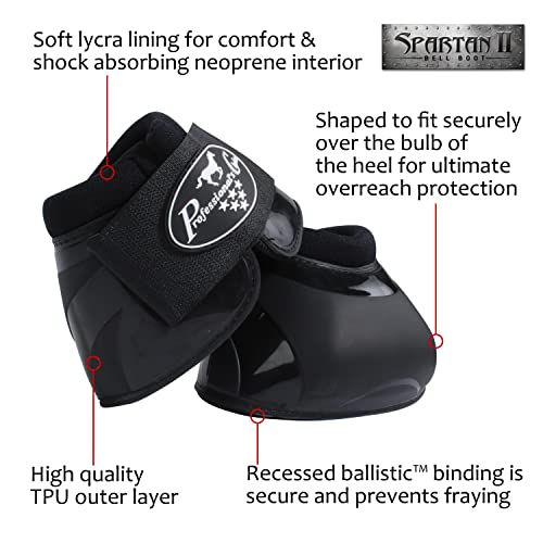 Professional's Choice Spartan II Bell Boots | No Turn Knob | Double Hook & Loop Closure | Sold in Pairs