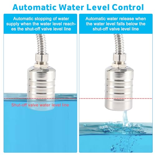 2 Pack 1/2"-3/4" Water Foat Vlave for Tanks, Pools, Livestock Troughs - size: 2 Pack