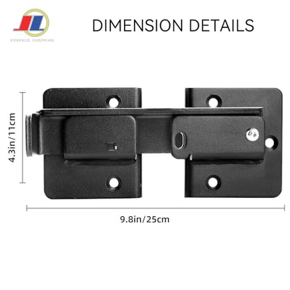 Flip Gate Latch, Barn Door Latch, 1 Pack, Black - size: Flip Gate