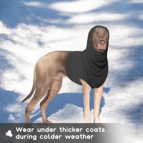 ROZKITCH Dog Neck Protector, Dog Neck Surgery Recovery Suit | Surgical Neck Cover Cat Ear Hematoma Wrap Darkgrey S - color: Darkgrey, size: S(Chest: 16.9")