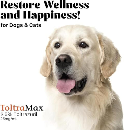 Toltrazuril 2.5% for Horses, Dogs, Cats, 1/2 Gallon, For Non-food chain animals - size: 2.5% Strength | 1/2 Gallon