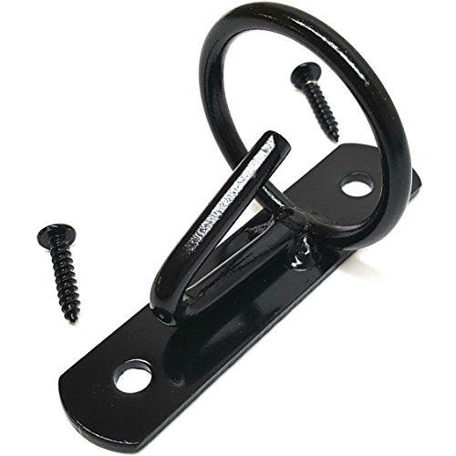 Wall Mount Bucket Hook-Bucket-Hanger (Black) - Barn/Stable Water Bucket Hook/Hanger - Equestrian Bucket Hook