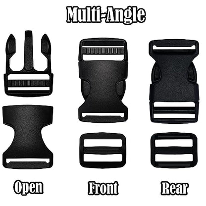 5/8 Inch Buckles and Straps Kit, 10 Buckles and 6 Yards Nylon Webbing Strap - color: 5/8 Inch Buckles Straps