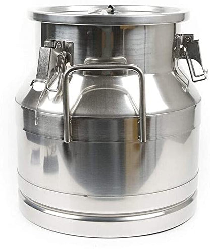 3.16Gallon Stainless Steel Milk Can Ice Bucket Wine Bucket,Water Jug Liquid Storage Pail,Commercial Fermentation Barrel,Canisters for Kitchen - size: 12L