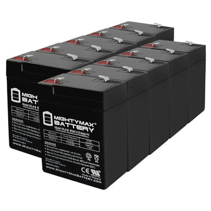 Mighty Max Battery 6V 4.5AH SLA Battery Replacement for Zareba SB3-10 Pack - size: 10 Pack