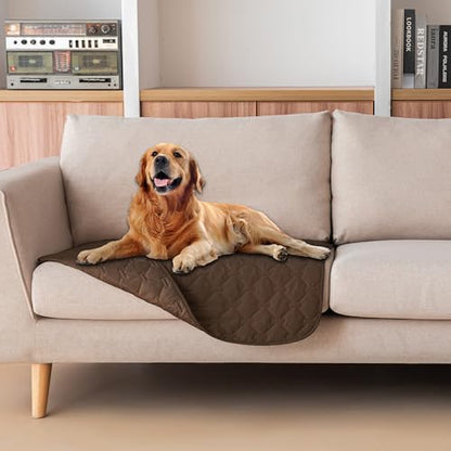 gogobunny Waterproof Armchair Covers for Pets, Anti Hair and Easy Care - color: Dark Chocolate, size: 30x30 Inch (Pack of 1)
