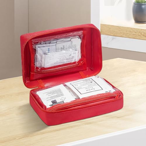 VEVOR Professional 500-Piece First Aid Kit | All-Hazard Emergency Medical Supplies for Outdoor, Home & Car | Durable 600D Nylon Bag - size: 500 Pieces
