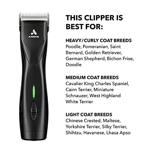 Andis 79170 Pulse Zr II 5-Speed Detachable Blade Clipper - color: Black