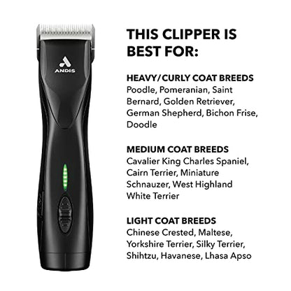 Andis 79170 Pulse Zr II 5-Speed Detachable Blade Clipper - color: Black