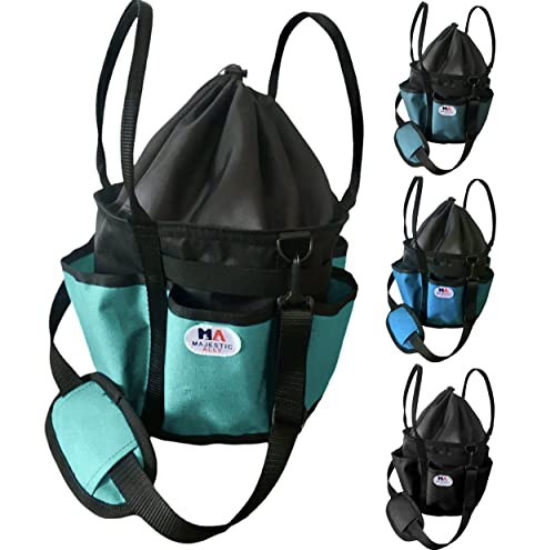 Majestic Ally horse Grooming Organizer Tote Bag - color: Turquoise