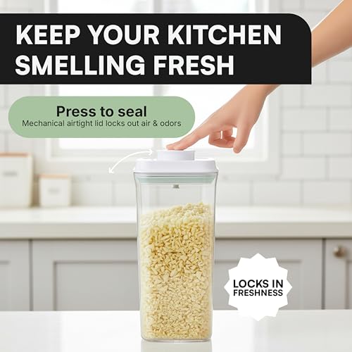 Bop Top Airtight Food Storage Containers | Pop-Top Lid | 10.5 Cups / 84 Oz - color: Single: 84 oz