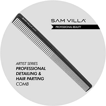 Sam Villa Artist Series Professional Detailing & Hair Parting Comb - color: Black