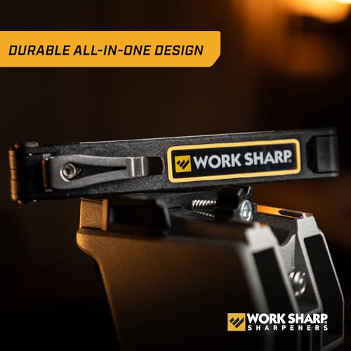 Work Sharp Folding Field Sharpener for Knives and Tools - Compact Portable Knife Edge Maintenance Gear For Tradesmen Craftsmen & Outdoor Professionals