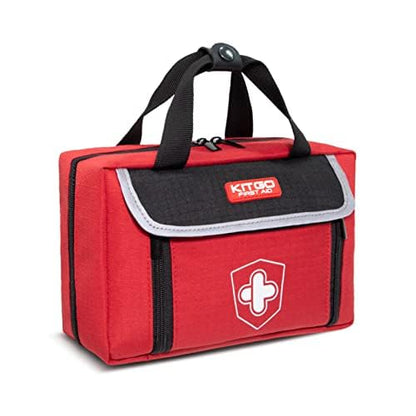 First Aid Kit - Waterproof Compact Small Emergency Medical Trauma Kit for Home, Travel, Camping, Hiking, Vehicle, Workplace Gift for Doctors, Parents, Travelers, Climbers (218 Piece Red) - size: 218 PCS