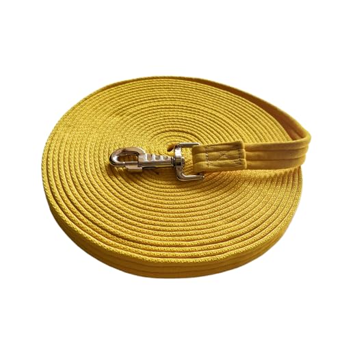 Horse Training Lunge Line with Alloy Trigger Buckle for Accurate Equestrian Training of 32.8 ft(10 Meters) - color: Yellow