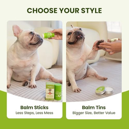 PawSono Lick-Safe Dog Paw & Nose Balm with Coconut Oil - size: 2.1 oz (Pack of 2)