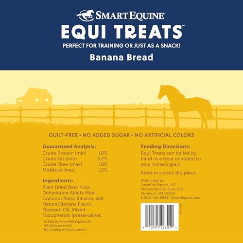 SmartEquine Equi Treats Banana Bread Flavor, 4 lb Bag