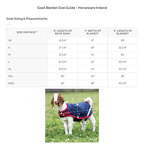 Horseware® Goat Rug - Excalibur/Silver & Strong Blue & Black, Double Extra Large - color: Excalibur/Silver & Strong Blue & Black, size: Double Extra Large