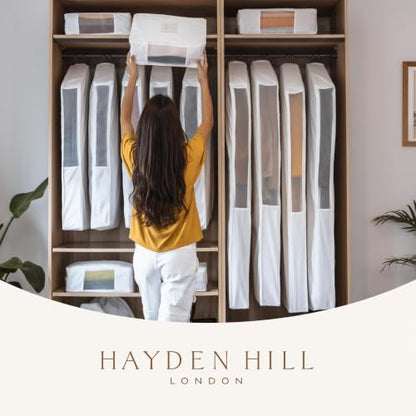 Hayden Hill Luxury Organic Cotton Sweater and Blanket Storage Bag 20 Inch