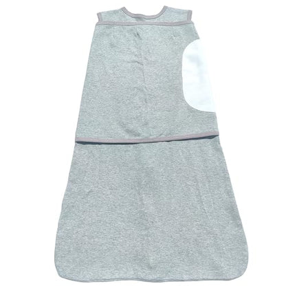 Swaddle Sack for Baby 3-Ways Adjustable Swaddling Sleeping Bag Cotton Wearable Blanket for Newborn Boys and Girls, 4 Season, 3-9 Months (Gray) - color: Gray