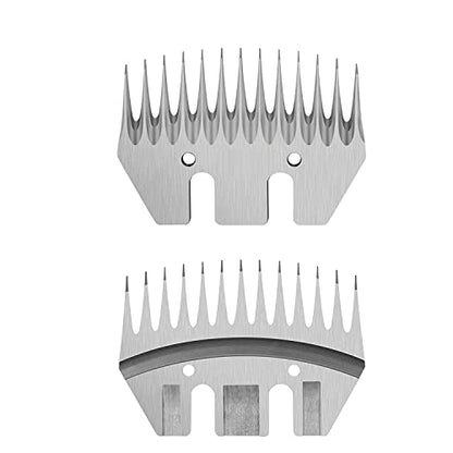 Sheep Clippers Replacement Blades, Professional Stainless Steel Clipper Blades for Thick Coat Animals