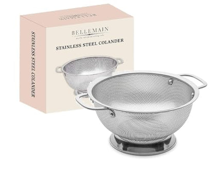 Bellemain Stainless Steel Colander for Kitchen, 3 Qt Pasta & Rice Strainer - size: 3-Quart