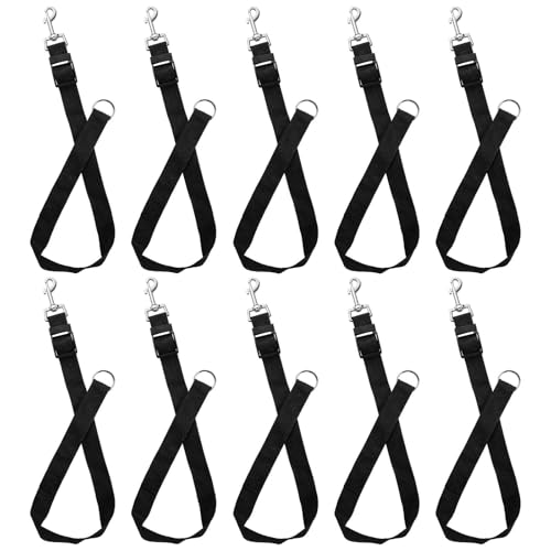 STARVAST 10 PCS Horse Bucket Straps, Sturdy Nylon Bucket Straps Adjustable Horse Trailer Ties for Water Bucket Horse, Hay Nets, Water Buckets, Horse Outdoor Feeders