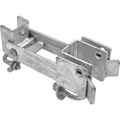 Strong Arm Commercial Double Gate Latch - Galvanized - Fits 1-5/8" to 2" Frames, Securely Closes Two Gates Without Drop Rod - 1 Latch - color: GALVANIZED, size: COMMERCIAL