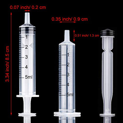 Frienda 20 Packs Syringes Without Needles,5 Ml - size: 5 ml