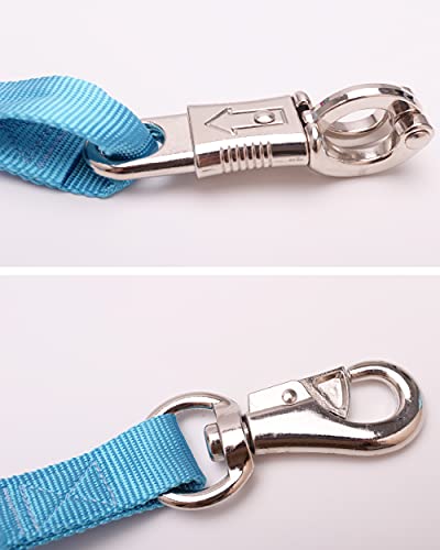 Adjustable Trailer Tie （2 Pack）-Horse Trailer Nylon Strap Tie，Adjusted from 25 to 37” - color: Hurricane Blue