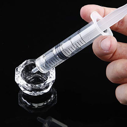 Frienda 20 Packs 10 ml Plastic Syringe with Measurement, No Needle Suitable for Scientific Labs, Measuring, Watering, Refilling - size: 10 ml