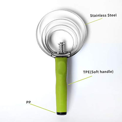 BOTH WINNERS Reversible Stainless Steel Curry Comb with Soft Touch Grip (Neon Green) - color: neon green