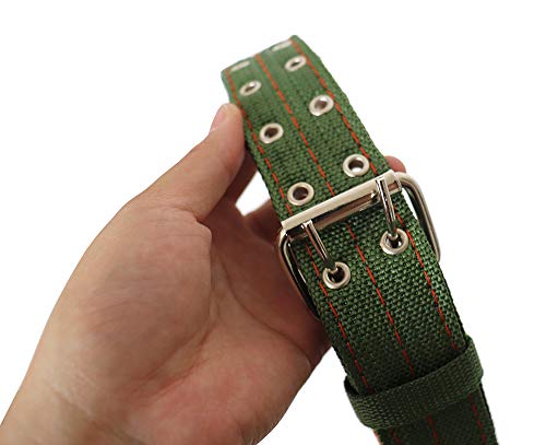 Adjustable Four-Layer Nylon Thickened Cow Collar with 2-Rows Metal Buckle and Traction Chain for Horse, Sheep, Cattle, Dog, Camel (28.7inch) - color: 28.7inch