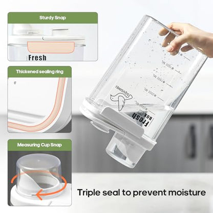 3 Qt/2.8 L Bird Seed Storage Container, Pet Food Container(2.8L, White) - color: 2.8L/White