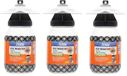Victor M380 Fly Magnet 1-Quart Reusable Trap With Bait (3 Pack)