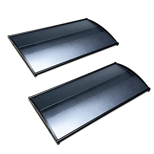 2Pcs Curved Name Plate Holder for Wall or Door 8" x 4", Black | Wall-Mount Office Door Sign Holder, Sturdy Aluminum Sign Frame for Business Cubicle, Adhesive Tape & Protective Plastic Film - style: 2 packs Curved Sign Holder