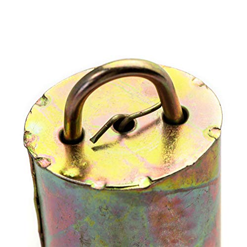 QWORK Cow Anti-Lost Bells, 2 Pack, Cattle Goat Horse Sheep Grazing Metal Bells, 4" Loud Bells