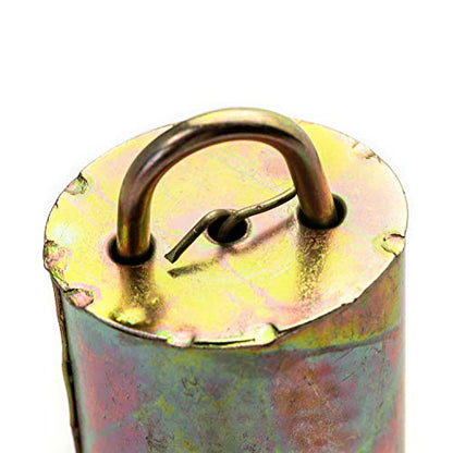 QWORK Cow Anti-Lost Bells, 2 Pack, Cattle Goat Horse Sheep Grazing Metal Bells, 4" Loud Bells