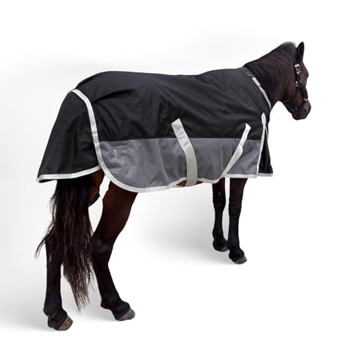 Winter Blanket for Mini Horse, Pony, Donkey, Llama, Alpaca, Small Equine- 220g Filled Medium Weight Winter Horse Blanket - 1200D Water Resistant (45'') - size: 45''