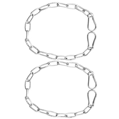 Gate Chain Lock,Gate Latch Chaining Lock for Livestock Horse Goat Cows Stall,Outdoor Fence Gate,Yard, Barn - size: 20INCH 2PCS