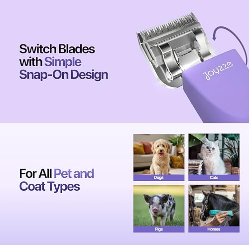 Falcon 2 Speed Cordless Dog Clippers - Professional Grooming, Purple - color: Falcon Purple