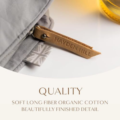 Hayden Hill Luxury Organic Cotton Sweater Storage Bag For Cashmere 15 Inch - color: Light Gray