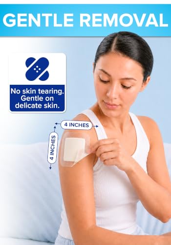 50Pcs Silicone Foam Dressing | 4x4 Bed Sore Bandages | Wound Care FSA&HSA - size: 4x4 50ct