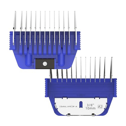 Stainless Steel A5 Wide Guide Comb – Metal Attachment for A5 Wide Blades, Compatible with Wahl KM, Andis, Oster, Heiniger – Smooth & Durable Grooming Guard (10mm - 3/8") - size: 10mm - 3/8"