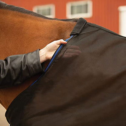 Air Mesh Horse Stable Sheet | Enhanced with Ceramic Therapy | Accelerates Recovery | Ideal for Pre-Performance Warm-Up | Comfortable & Contoured Fit - size: 80