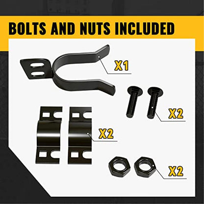 VIVIDA Chain Link Fence Gate Latch 1-3/8" x 2-3/8", Black Fork Latch, 1 PCS - size: 1-3/8" x 2-3/8" (1 PCS)